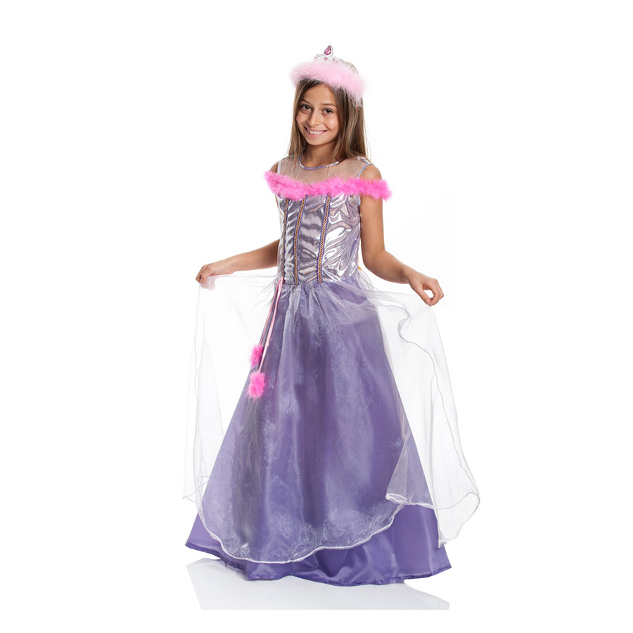 Prinzessin Kostüm Kinder + extra Krone Prinzessinkostüm ...