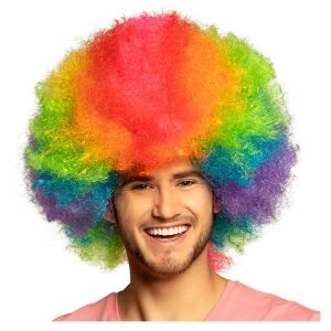 clown perücke rainbow