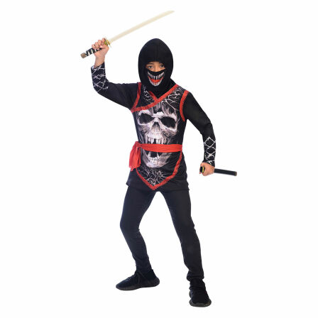 ninja kostüm kinder schwarz