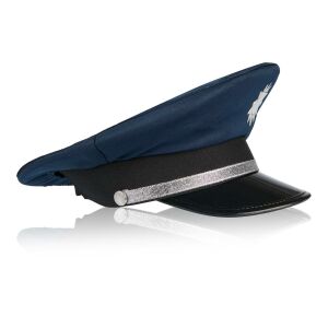 Kinder Polizei Mütze blau