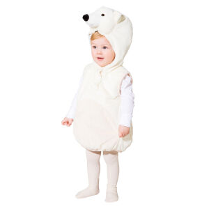 Eisbär Kostüm Weste Kinder 104