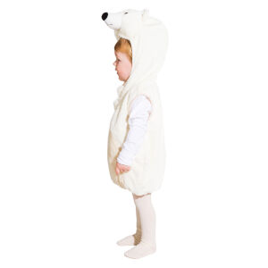 Eisbär Kostüm Weste Kinder 104