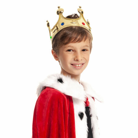 König Kostüm Kinder rot