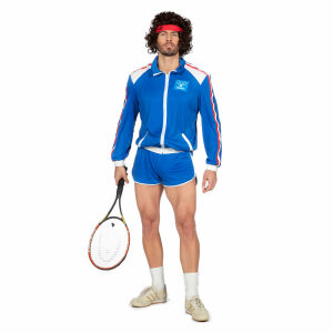 tennis spieler kostüm herren 80er jahre