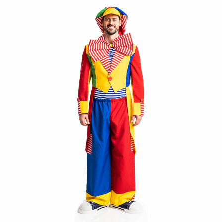 clown kostüm herren bunt