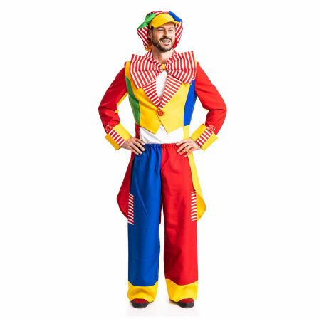 clown kostüm herren bunt