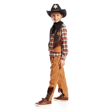 Cowboy Kostüm Jungen mit Hut 152
