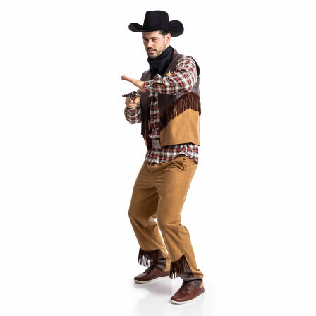 Cowboy Kostüm Herren mit Hut 52-54