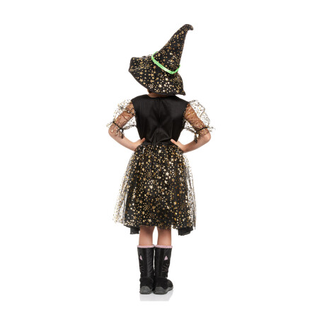 Hexen Kostüm Kinder grün 140