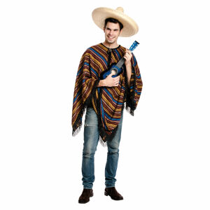 mexikaner kostüm herren poncho