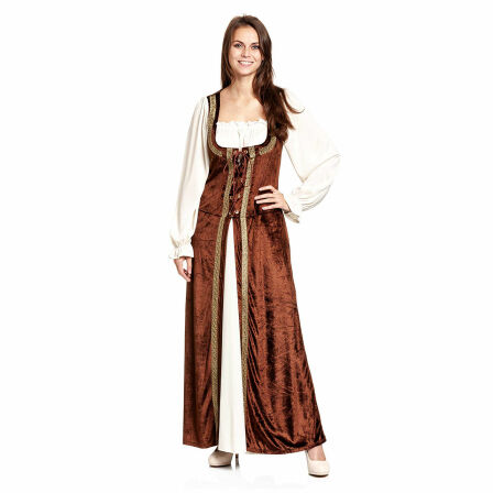 Mittelalter-Kleid Damen braun