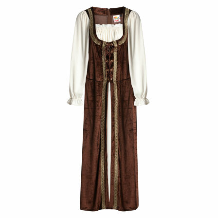 Mittelalter-Kleid Damen braun