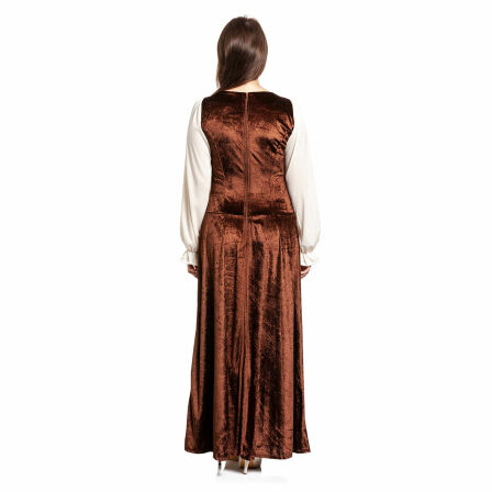 Mittelalter-Kleid Damen braun Größe 60-62
