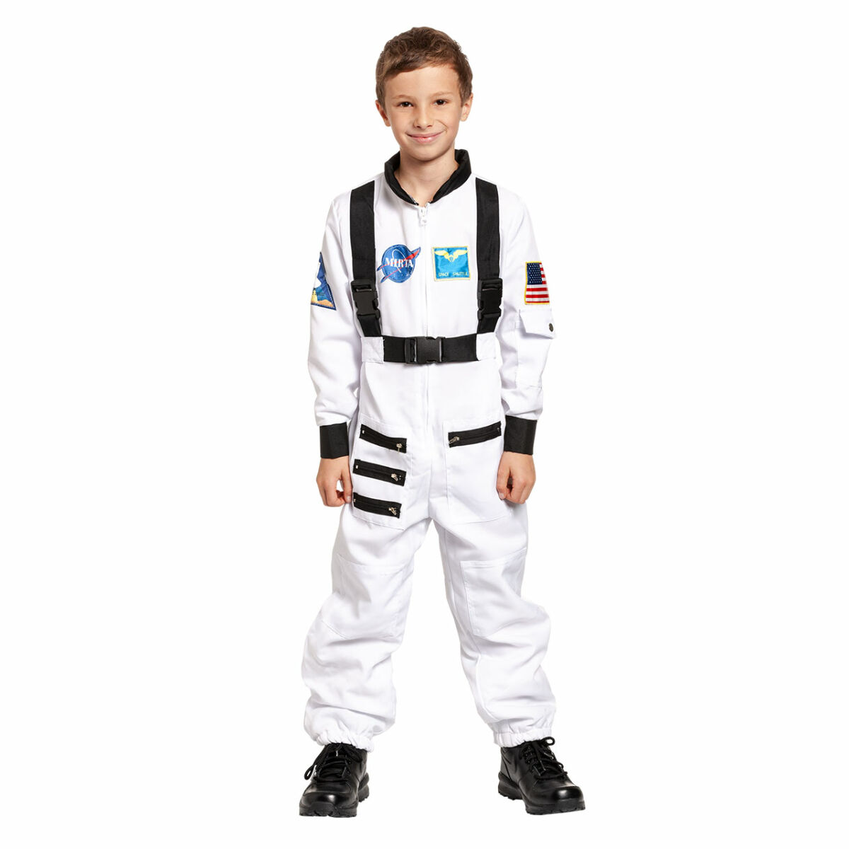 Astronaut Jungen Overall weiß Raumanzug Kinder Kostüm Kinder NEU 