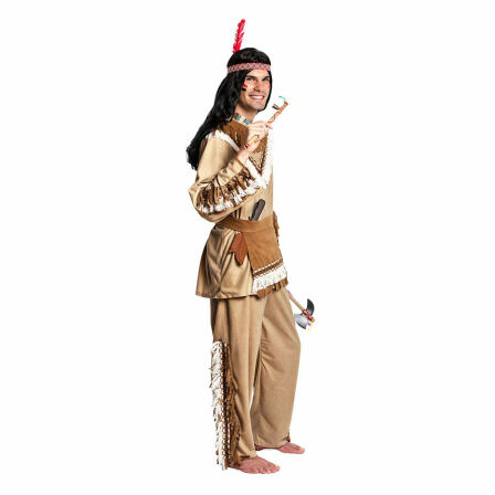 Indianer Kostüm Herren beige 56-58