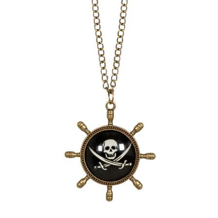 Piraten Halskette mit Totenkopf