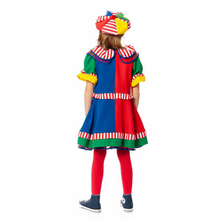 Mädchen Clown Kostüm komplett 116