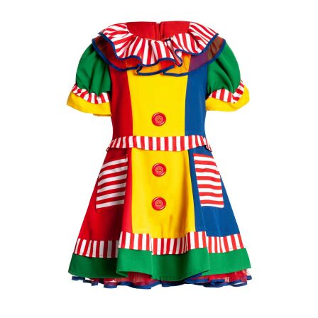Mädchen Clown Kostüm komplett 140
