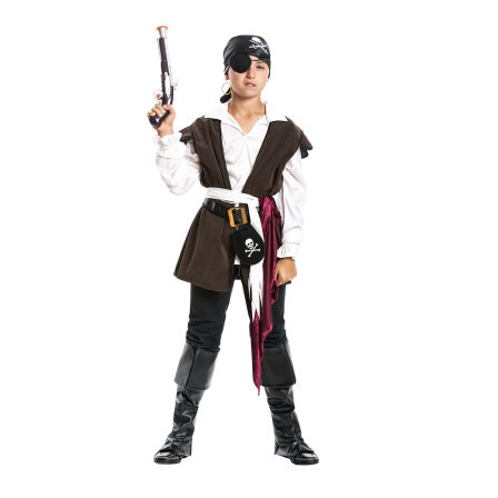 Pirat Jungen braun 128