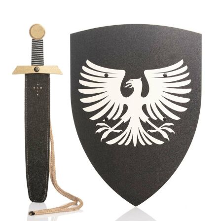 Ritterset Adler mit Holz Schild und Schwert